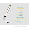 wood table lamp touch control dimmable USB rechargeable eye protection foldable 3 lighting modes and 6-level dimmer